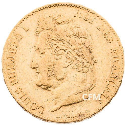 20 Francs Or 1839 A - Louis Philippe Ier - Tête laurée