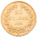 20 Francs Or 1839 A - Louis Philippe Ier - Tête laurée