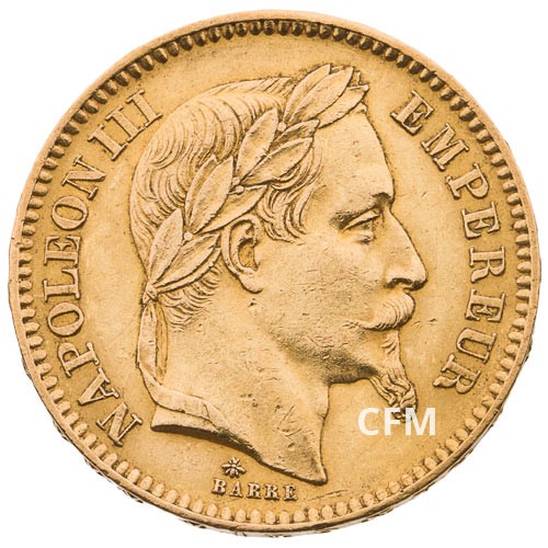 20 FRANCS OR - NAPOLEON III - 1863A