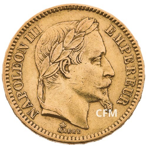 20 FRANCS OR - NAPOLEON III - 1864A