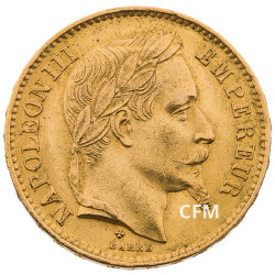 20 FRANCS OR - NAPOLEON III - 1867 BB