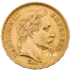 20 FRANCS OR - NAPOLEON III - 1866A