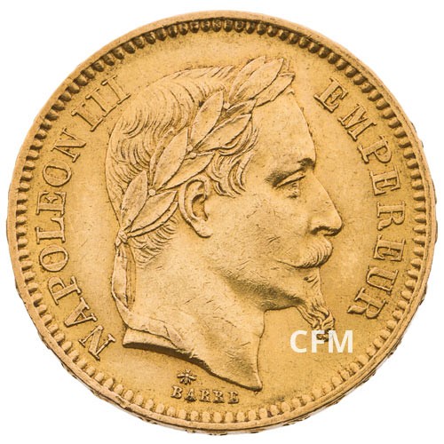 20 FRANCS OR - NAPOLEON III - 1866A