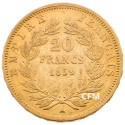 20 Francs Or – Napoléon III - Tête nue 1859A