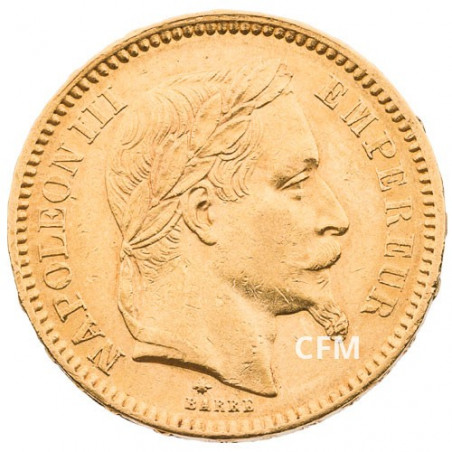 20 FRANCS OR - NAPOLEON III - 1861 A
