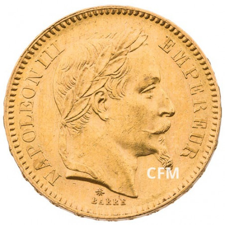 20 FRANCS OR - NAPOLEON III - 1862A