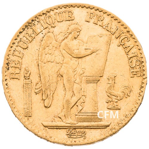 20 Francs Or Génie 1871 A - IIIe République