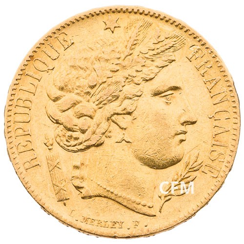 20 Francs Or Cérès 1849A