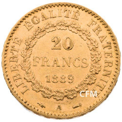 20 Francs Or Génie 1889A - IIIe République