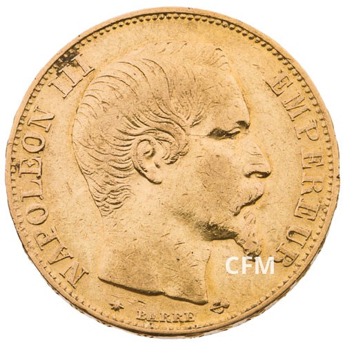 1856 BB - 20 Francs Or Napoléon III - Tête Nue