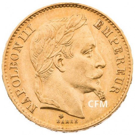 20 Francs Or Napoléon III 1869 BB TL