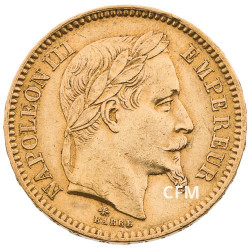 20 FRANCS OR - NAPOLEON III - 1865A