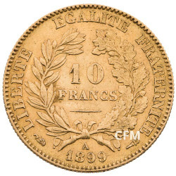 10 Francs Or Cérès 1899A