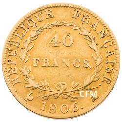 40 F Or Napoléon Empereur - 1806 A