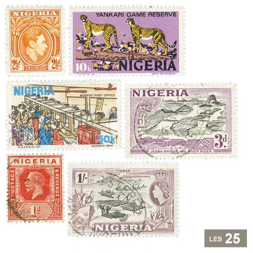 25 timbres Nigeria
