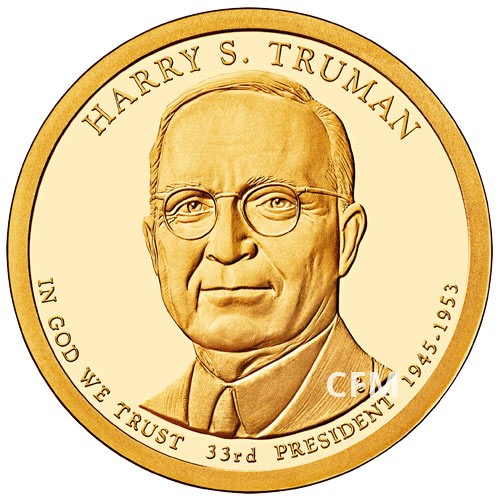 1 Dollar USA BE 2015 33e Président - Harry S. Truman
