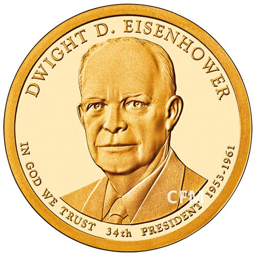 1 Dollar USA BE 2015 34e Président - Dwight D. Eisenhower