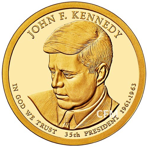 1 Dollar USA BE 2015 35e Président - John F. Kennedy