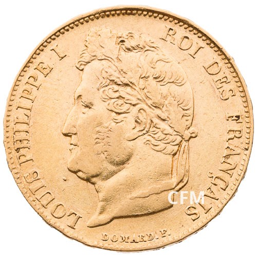 20 Francs Or Louis-Philippe Tête Laurée 1834 W