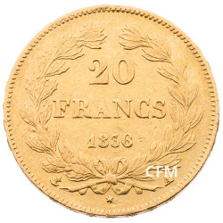 20 Francs Or Louis-Philippe Tête Laurée 1836 A
