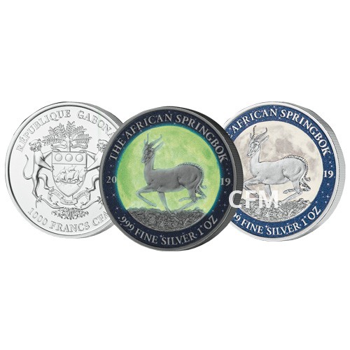 1 000 Francs CFA Gabon BU 2019 - Springbok 1 000 Francs CFA Gabon BU 2019 - Springbok