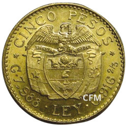 5 Pesos Colombie - Simón Bolívar