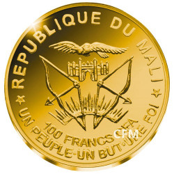 100 Francs CFA Or BE 2018 - Centenaire de l'Armistice