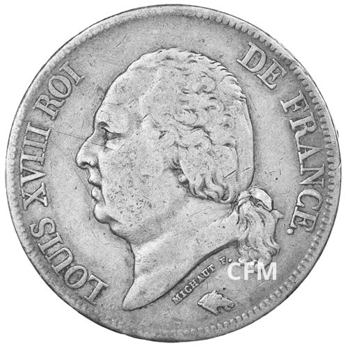 5 Francs Argent Buste nu