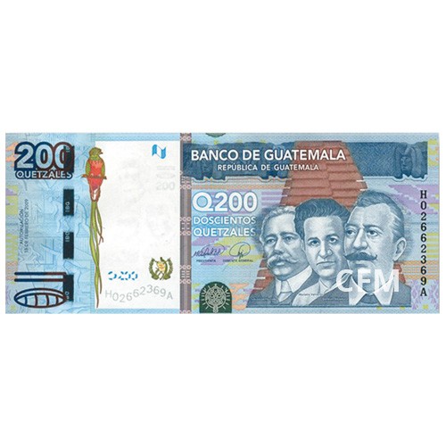 Billet 200 Quetzales Guatemala 2009