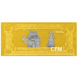Billet 100 Dollars Antigua et Barbuda - Capitaine Kidd