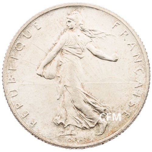 1915 - 2 Francs Argent - type Semeuse 3e République