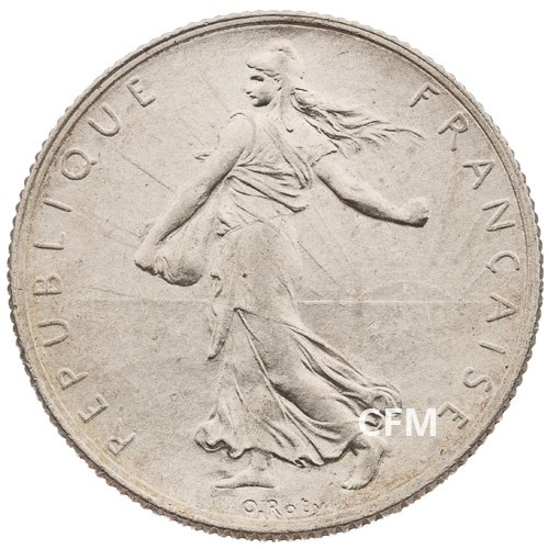 1917 - 2 Francs Argent - type Semeuse 3e République