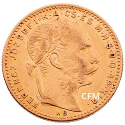  20 Francs/8 Florin Hongrie 1870-1892 - François-Joseph I TL