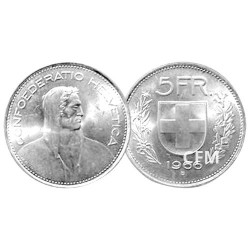 5 Francs Argent Suisse 1931-1969 - Confédération helvétique