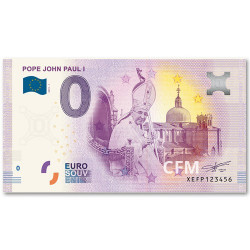 Billet souvenir 0 Euro Vatican 2019 - Jean-Paul Ier