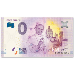 Billet souvenir 0 Euro Vatican 2019