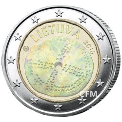 2 Euro Lituanie 2016 hologramme - Culture baltique