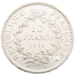10 Francs Argent Hercule 1968