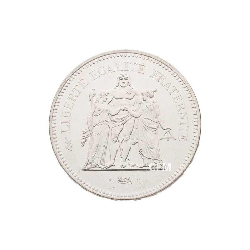 3 Pieces argent 50 francs hercule 1975 et 1977 