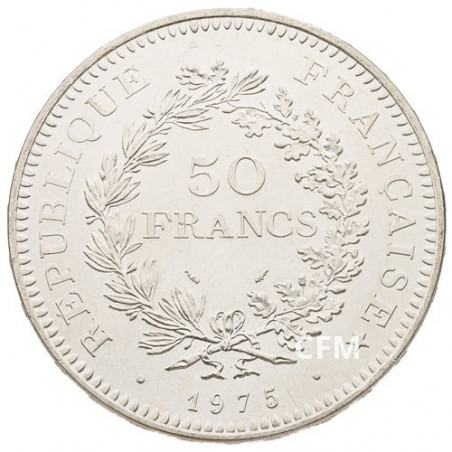 50 francs Hercule 1975 argent 900°/°° 