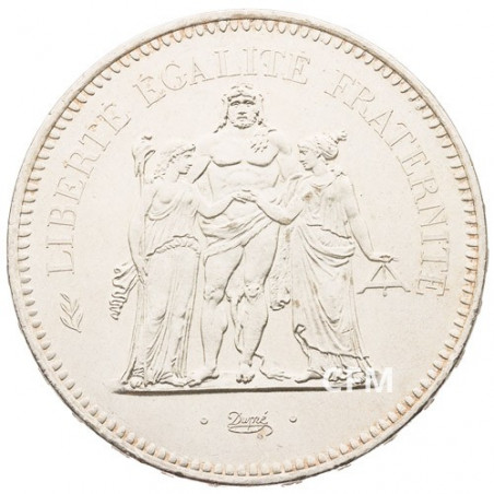 Pièce argent 50 francs Hercule 1975 