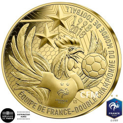 50 Euro Or France BE 2019 - Champions du monde 1er anniversaire du Titre 2018