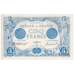 Billet 5 Francs Bleu