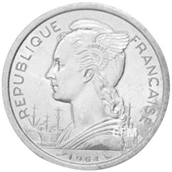 2 Francs Comores 1964
