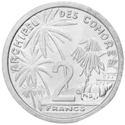 2 Francs Comores 1964