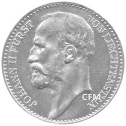 1 Couronne Argent Liechtenstein 1900-1915 - Jean II