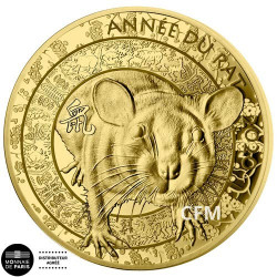 50 Euro Or France BE 2019 - Calendrier Chinois : l'année du rat