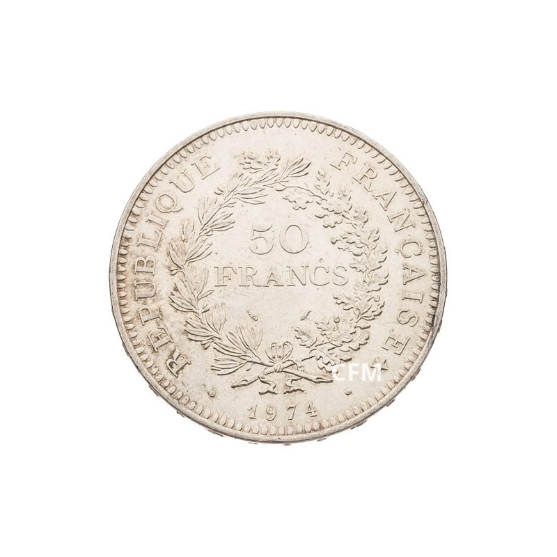 Lot pièces argent 50 francs + 10 francs hercule - Collection