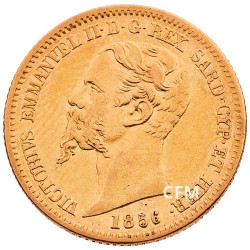 20 Lires Or Italie 1850-1878 Vittorio Emmanuel II