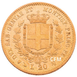 20 Lires Or Italie 1850-1878 Vittorio Emmanuel II